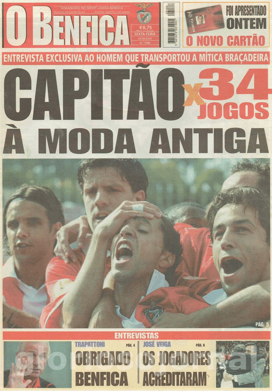 jornal o benfica 3188 2005-06-03